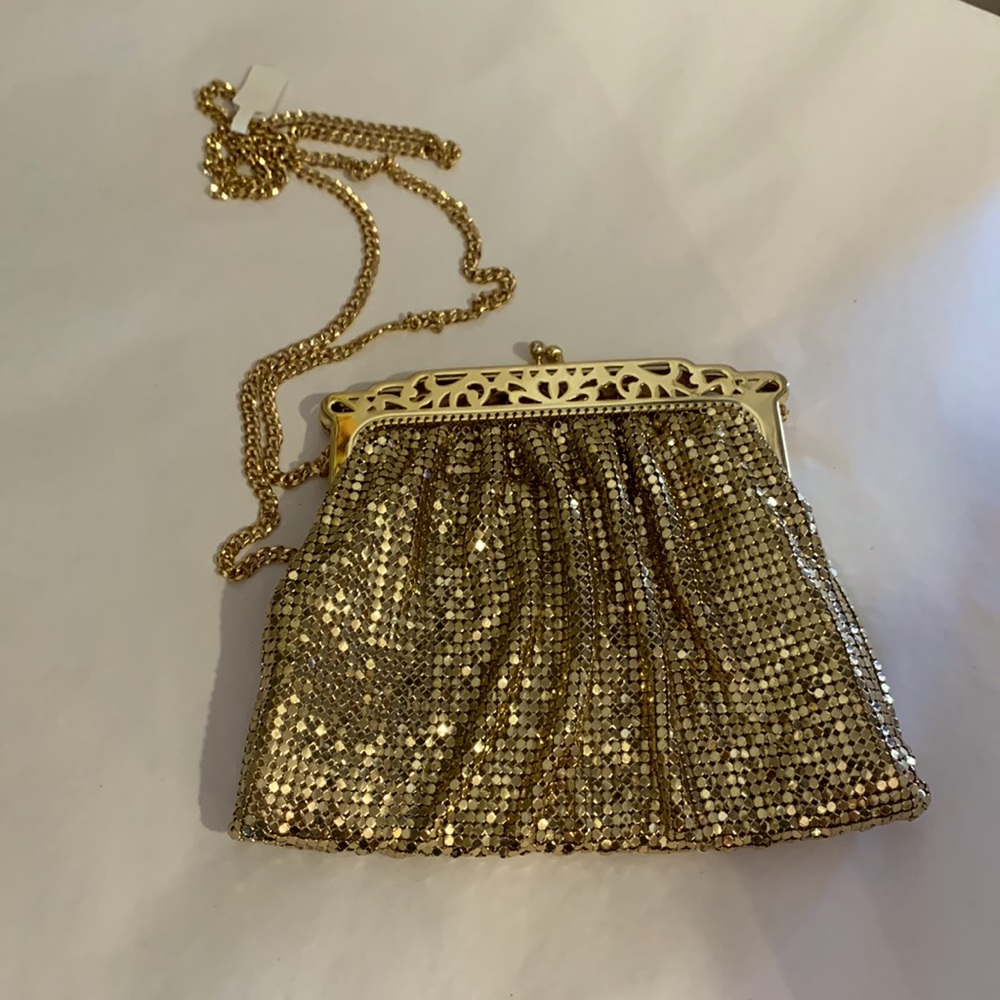 Gold Whiting & Davis Evening Purse